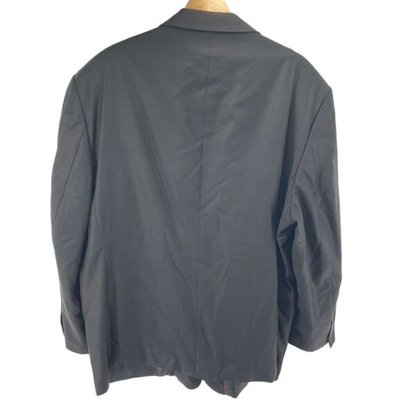 Ferretti Uomo wool Sport Coat Blazer Suit Jacket 3 Button Black Size 52 - 53 - Picture 2 of 12